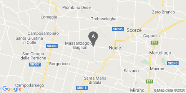 mappa 79, Viale Roma - Massanzago (PD)  bici  a Padova