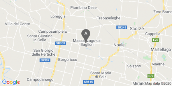 mappa 79, Via Roma - Massanzago (PD)  bici  a Padova
