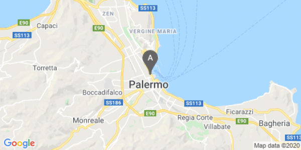 mappa Via F. Crispi, 96 - Palermo (PA)  auto lungo termine a Palermo