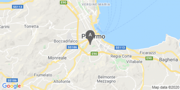 mappa Via Cesalpino Andrea, 38 - Palermo (PA)  auto lungo termine a Palermo