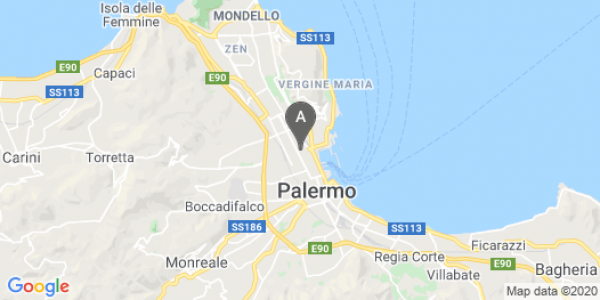 mappa Via Francesco Laurana, 121 - Palermo (PA)  auto lungo termine a Palermo