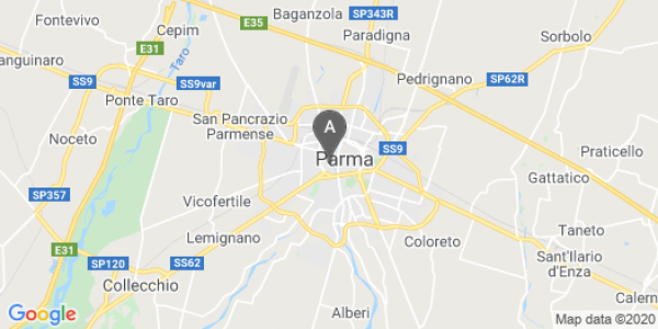 mappa Borgo San Giuseppe, 8/A - Parma (PR)  bici  a Parma