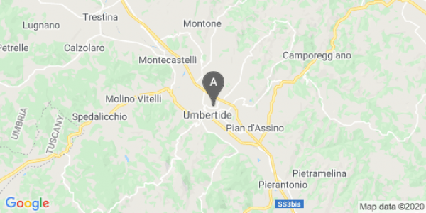 mappa Via G. Da Verrazzano, 8 - Umbertide (PG)  auto lungo termine a Perugia