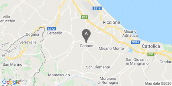 mappa Via Circonvallazione, 93 - Riccione (RN)  auto lungo termine a Pesaro e Urbino