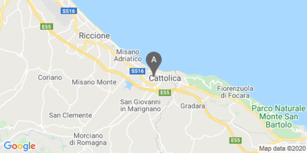mappa Via Emilia Romagna, 192 - Cattolica (RN)  auto lungo termine a Pesaro e Urbino