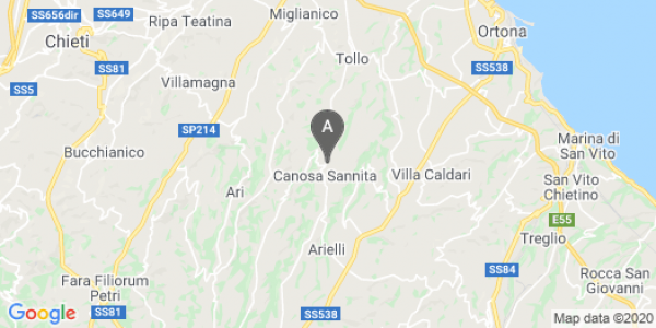 mappa Contrada Valli, 69 - Canosa Sannita (CH)  auto lungo termine a Pescara
