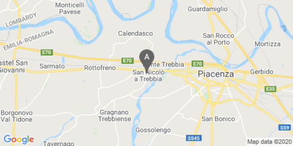mappa Via Agazzano, 21 - Rottofreno (PC)  bici  a Piacenza