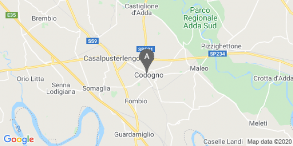 mappa Viale Trieste, 5 - Codogno (LO)  bici  a Piacenza