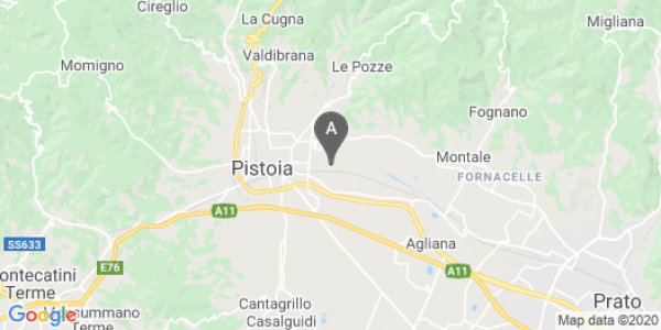 mappa Via Maria Montessori - Pistoia (PT)  auto lungo termine a Pistoia