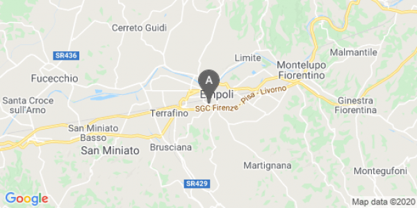 mappa Via Pacinotti, 22 - Empoli (FI)  auto lungo termine a Pistoia