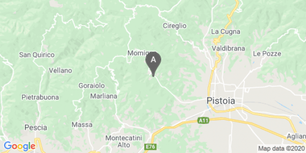 mappa Via Case Sermo, 4 - Giampierone (PT)  auto lungo termine a Pistoia