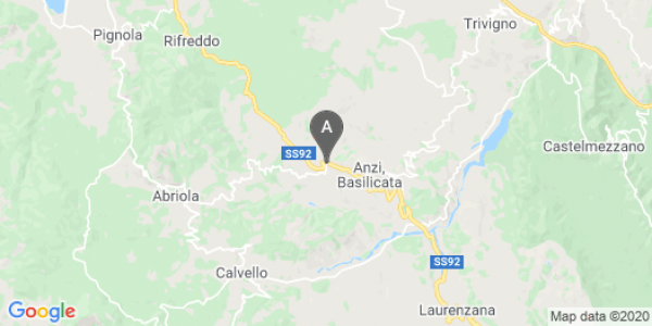 mappa Frazione San Donato - Anzi (PZ)  auto lungo termine a Potenza