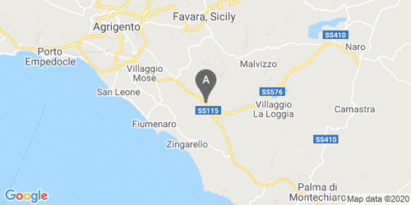 mappa Strada Statale 115 Modica-Ispica - Modica (RG)  auto lungo termine a Ragusa
