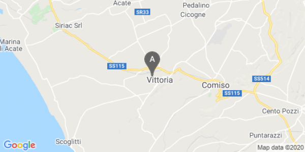 mappa Piazza Italia, 4 - Vittoria (RG)  auto lungo termine a Ragusa