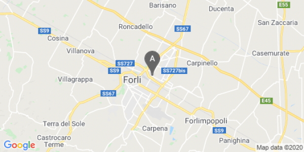 mappa Via Eugenio Bertini, 73 - Forli' (FC)  auto lungo termine a Ravenna