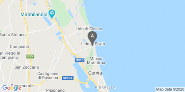 mappa Viale Romagna, 4 - Lido Di Savio (RA)  bici  a Ravenna