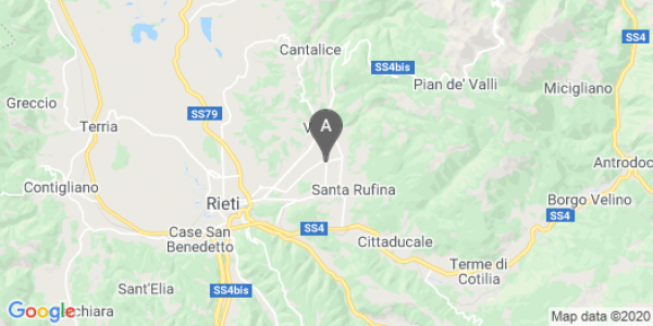 mappa Via Emilio Greco - Rieti (RI)  auto lungo termine a Rieti