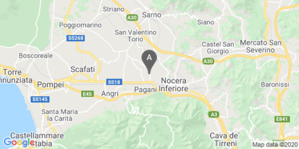 mappa Via Mangioni - Pagani (SA)  auto lungo termine a Salerno