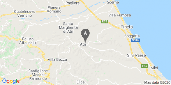 mappa Via Colle Maralto, 22 - Atri (TE)  auto lungo termine a Teramo