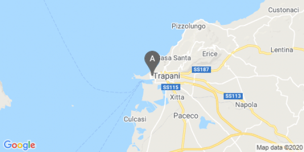 mappa Piazza Umberto I, 10 - Trapani (TP)  auto lungo termine a Trapani
