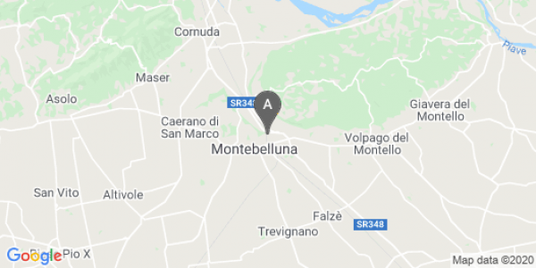 mappa Via Montello, 100 - Montebelluna (TV)  auto lungo termine a Treviso