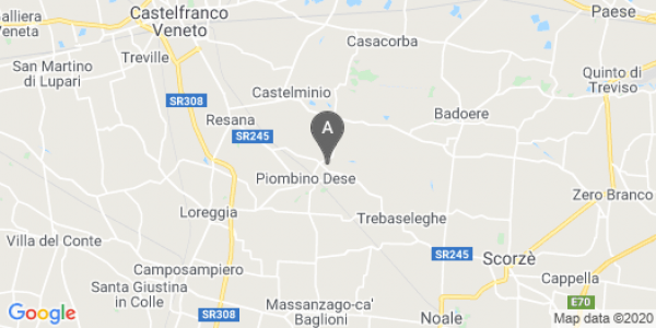 mappa Via XXV Aprile, 9 - Piombino Dese (PD)  auto lungo termine a Treviso