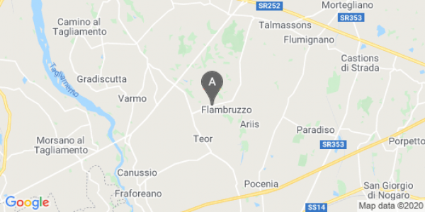 mappa Via Giordano Bruno, 18 - Rivignano Teor (UD)  auto lungo termine a Udine