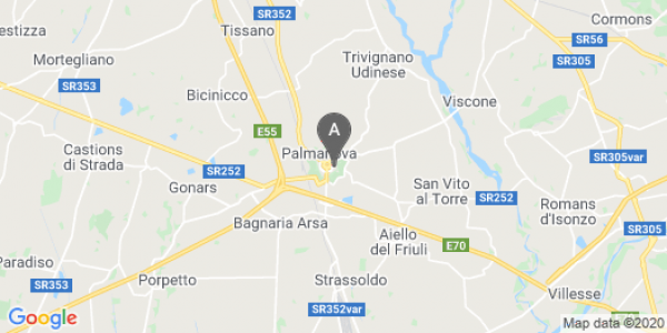 mappa 8, Piazza Venezia - Palmanova (UD)  bici  a Udine