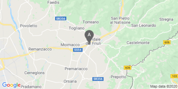 mappa 50, Via Udine - Cividale Del Friuli (UD)  bici  a Udine
