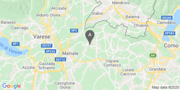 mappa Via Brughiere, 94 - Valmorea (CO)  auto lungo termine a Varese