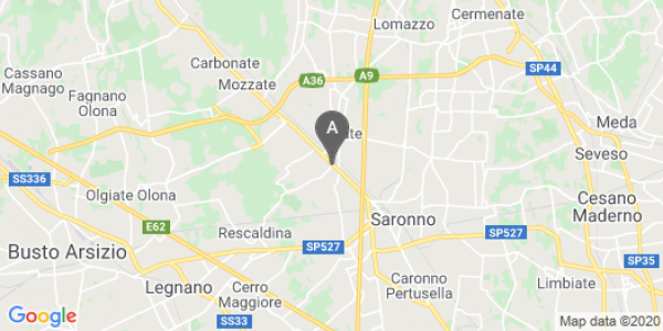 mappa Via Gian Pietro Clerici, 24 - Gerenzano (VA)  auto lungo termine a Varese