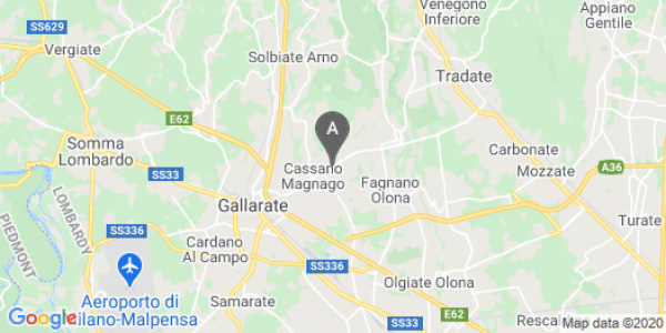 mappa Via De Gasperi, 35 - Cassano Magnago (VA)  auto lungo termine a Varese