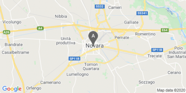 mappa Via Giacomo Puccini, 5 - Novara (NO)  auto lungo termine a Vercelli