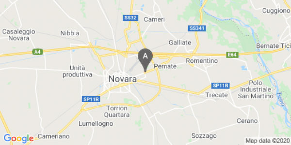 mappa Corso Trieste, 141 - Novara (NO)  auto lungo termine a Vercelli