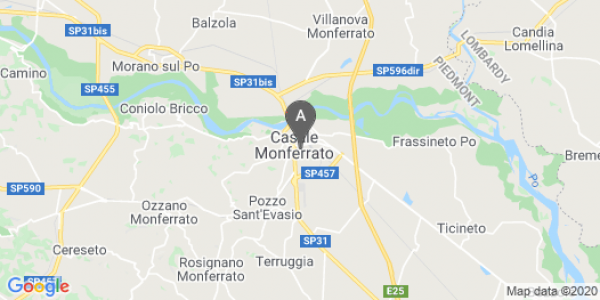 mappa Via Visconti, 1/A - Casale Monferrato (AL)  auto lungo termine a Vercelli