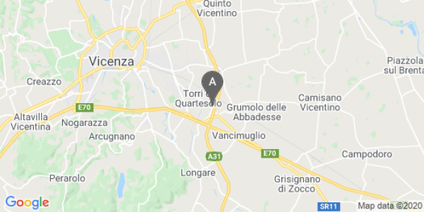 mappa 36, Via Camisana - Torri Di Quartesolo (VI)  bici  a Vicenza