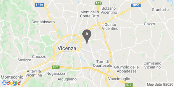 mappa Via Dalla Scola, 255 - Vicenza (VI)  bici  a Vicenza
