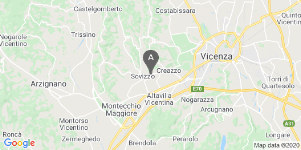mappa 56, Via Battaglione Vicenza - Creazzo (VI)  bici  a Vicenza