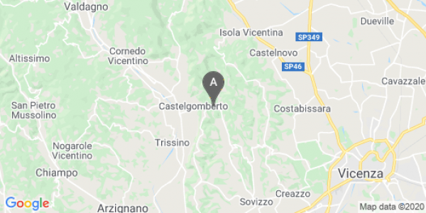 mappa 1, Via Regina Pacis - Valle (VI)  bici  a Vicenza