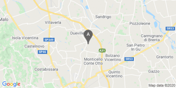 mappa 14, Via Della Tecnica - Dueville (VI)  bici  a Vicenza