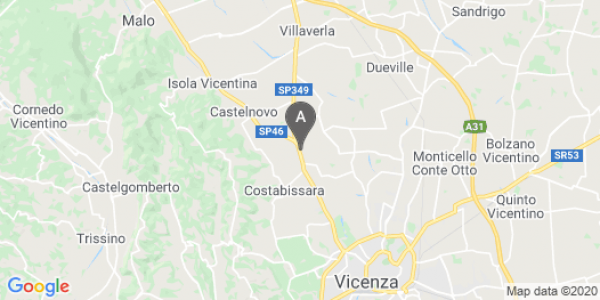 mappa 66, Strada Statale Pasubio - Costabissara (VI)  bici  a Vicenza