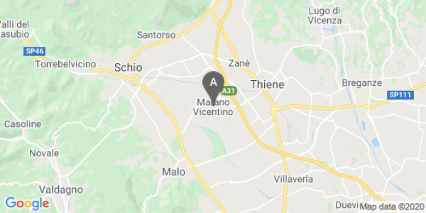 mappa Via Marconi, 2 - Marano Vicentino (VI)  bici  a Vicenza