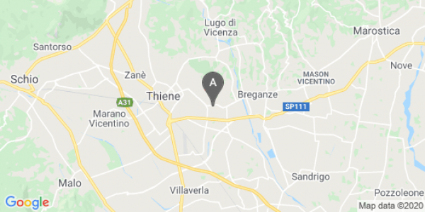 mappa 30, Via Asiago - Sarcedo (VI)  bici  a Vicenza
