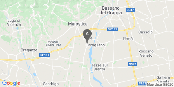 mappa 9, Via Martini - Nove (VI)  bici  a Vicenza