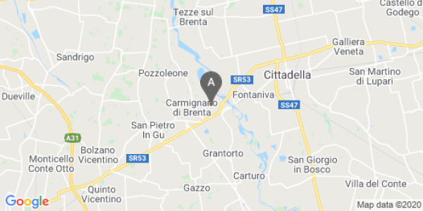 mappa 2/C, Via Jacopo Da Bassano - Carmignano Di Brenta (PD)  bici  a Vicenza