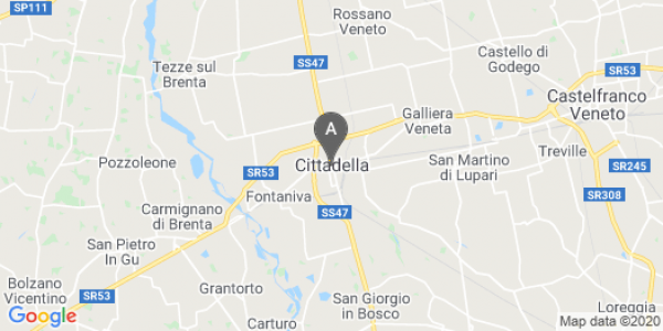 mappa Piazzale Pierobon, 1 - Cittadella (PD)  bici  a Vicenza