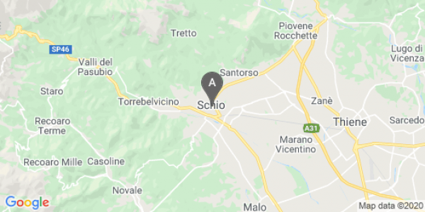 mappa Via Baratto, 44 - Schio (VI)  bici  a Vicenza