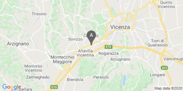 mappa Via Olmo, 51/55 - Altavilla Vicentina (VI)  auto lungo termine a Vicenza
