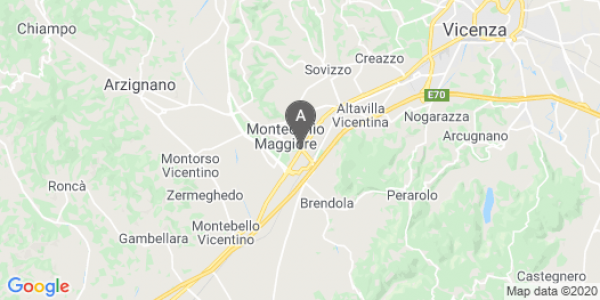 mappa Viale Europa, 116 - Montecchio Maggiore (VI)  auto lungo termine a Vicenza