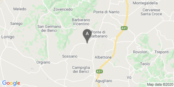 mappa Via Berico Euganeo, 29 - Villaga (VI)  auto lungo termine a Vicenza